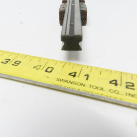 THK HSR15V Y6D19 Linear (2) Bearing Blocks & 280mm Long Rail