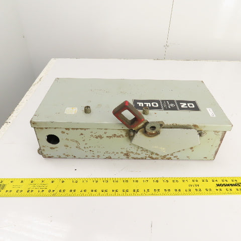 GE TH3362J Fusible Heavy Duty 60A Safety Disconnect Switch 600VAC 250VDC