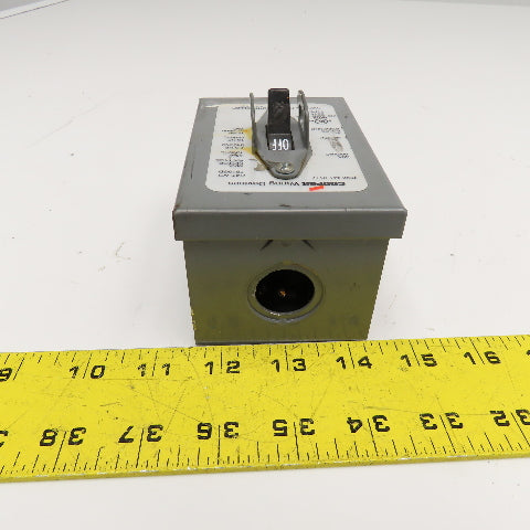 Cooper 7810GD 600VAC 30A 3P 3Ph 15Hp Max Manual Motor Controller