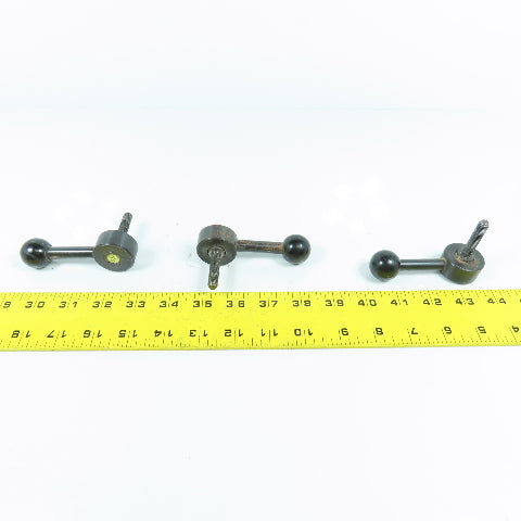 Kipp M8x1.25mm Adjustable Steel Handle 90° Ball Knob Lot Of 3