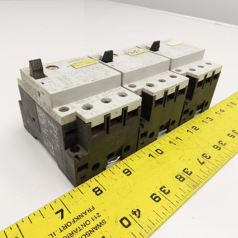 Siemens 3VU1300-1ML00 600VAC 25FLA Motor Starter Breaker 6-10A Trip Lot Of 3