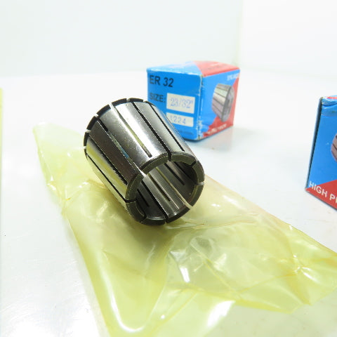 Techniks ER 32 23/32" Spring Collet Lot Of 2