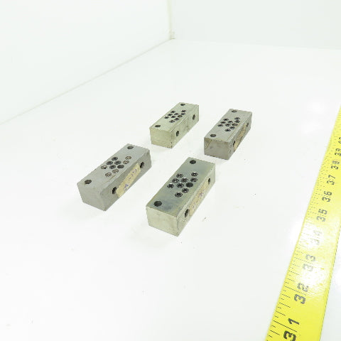 Lubriquip Trabon-Manzel Divider Modular Valve 3"x 1-1/8"x 57/64" Lot Of 4