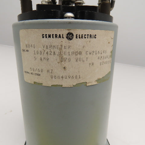 General Electric 6477K27001 0-12 Megavar Varmeter Panel Ammeter