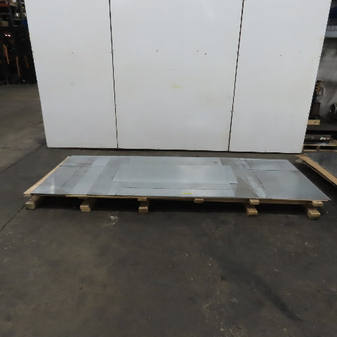 18 Gauge Galvanized Sheet Metal 120"x48" (10'x4') Lot Of 6 Full Pieces & 5 Misc.