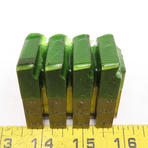 Quality Chaser Company M15 x 1.5 Regular 1-1/2KD 15 Hook Thread Chaser 45° Set/4