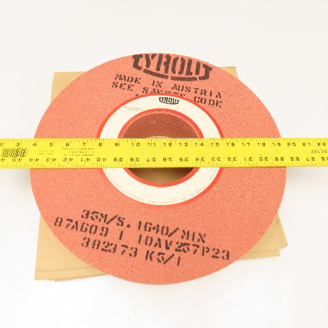 Tyroilt 87A 609 I 10A V257 P23 Straight Grinding Wheel 406 x 76.2 x 127mm