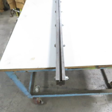 49-3/4" L Press Brake Extension Die Holder Block For 1/2" Tang (No Screw Holes)