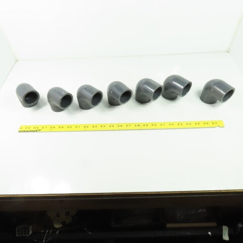 Colonial 1-1/4" SCH-80 90° PVC Elbow Lot Of 7