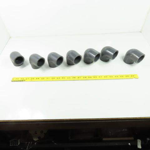 Colonial 1-1/4" SCH-80 90° PVC Elbow Lot Of 7
