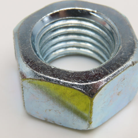 1"-8 Zinc Coated Hex Nut Lot Of 10