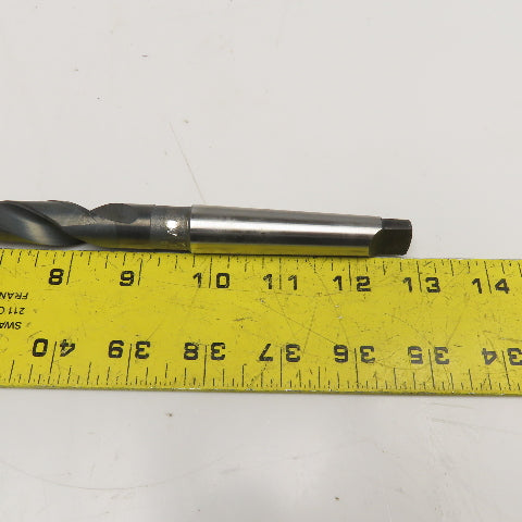 Precision Twist Drill 21/32" HSS 2 Flute Twist Drill MT2 Taper NOS