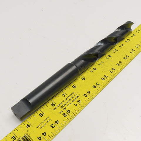 Precision Twist Drill 1-7/64" Dia. 2 Flute Drill Bit MT4 Shank 118° 11-1/2" OAL