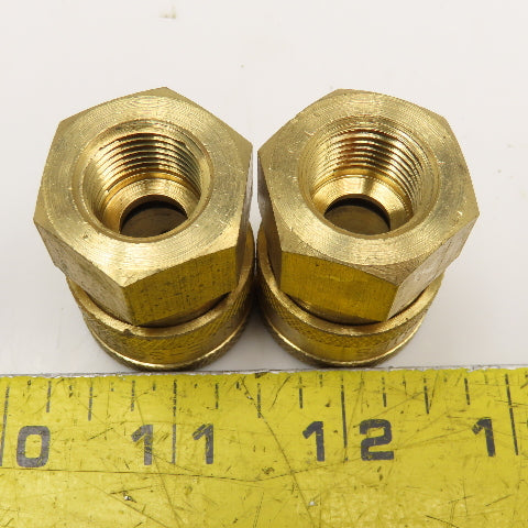 Dixon E-Series 3/8" Female NPT Brass Hose Quick Connect Lot Of 2