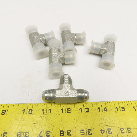Parker 1/2" (-8) JIC Male Tee 3/4"-16 Thread Lot Of 5