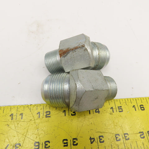 3/4" NPT Male x 1" (-16) JIC Male Elbow 45° Lot Of 2