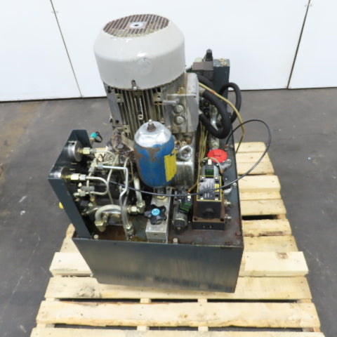 100L 6.3KW Hydraulic Power Unit 230/400-460V 3Ph W/ Siemens 1LA7130-4AA11