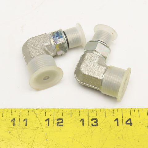 Parker 1/2" ORB x 1/2" ORFS Male Elbow 90° Lot Of 2