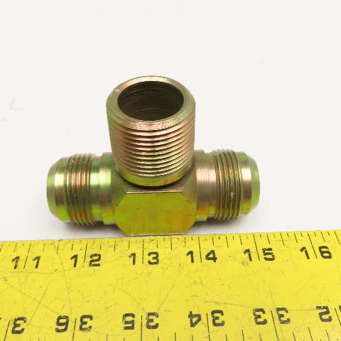 Parker 1" JIC x 1" Male NPT x 1" JIC Flare Male Hydraulic Branch TEE
