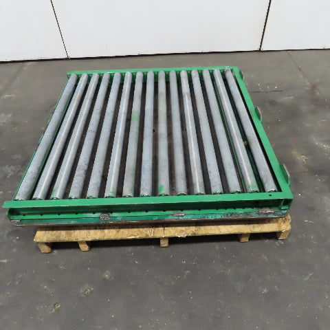 46" Wide x 47" L Roller Case Conveyor Turn Table End Stop Divert Section