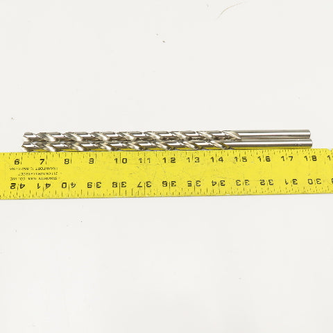 PTD Extra Length HSS Brite Finish Drill Bits 7/16" x 12" Lot Of 2