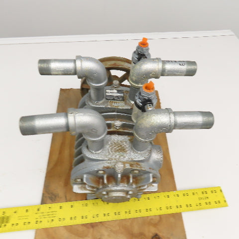 Gast 11X1740-2A Belt Driven Vacuum Pump 1" NPT Ports