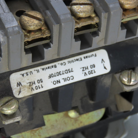 Furnas 22DP32AFE3 Size 1 Reversing Starter Contactor 27A 120V Coil W/ Overload