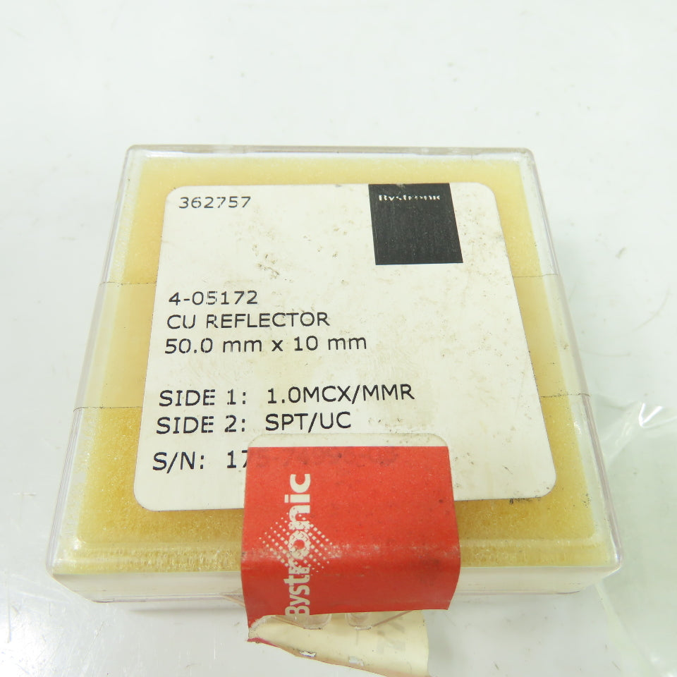 Bystronic 4-05172 CU Reflector 50mm x 10mm Side 1: 1.0MCX/MMR Side 2: SPT/UC