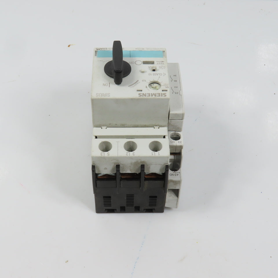 Siemens 3RV1021-1HA10 Sirius Circuit Breaker / Motor Protector 5.5-8 Amp