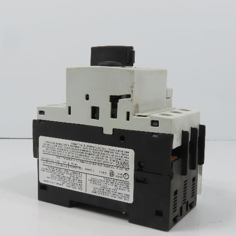 Siemens 3RV1021-1BA10 Sirius Circuit Breaker / Motor Protector 1.4-2 Amp W/Aux