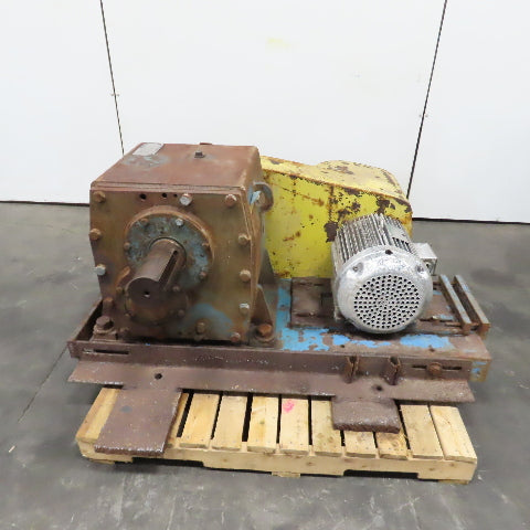 Dodge TM TR800A 20HP Inline Gear Reducer & Motor 230/460V 3PH 20RPM Out