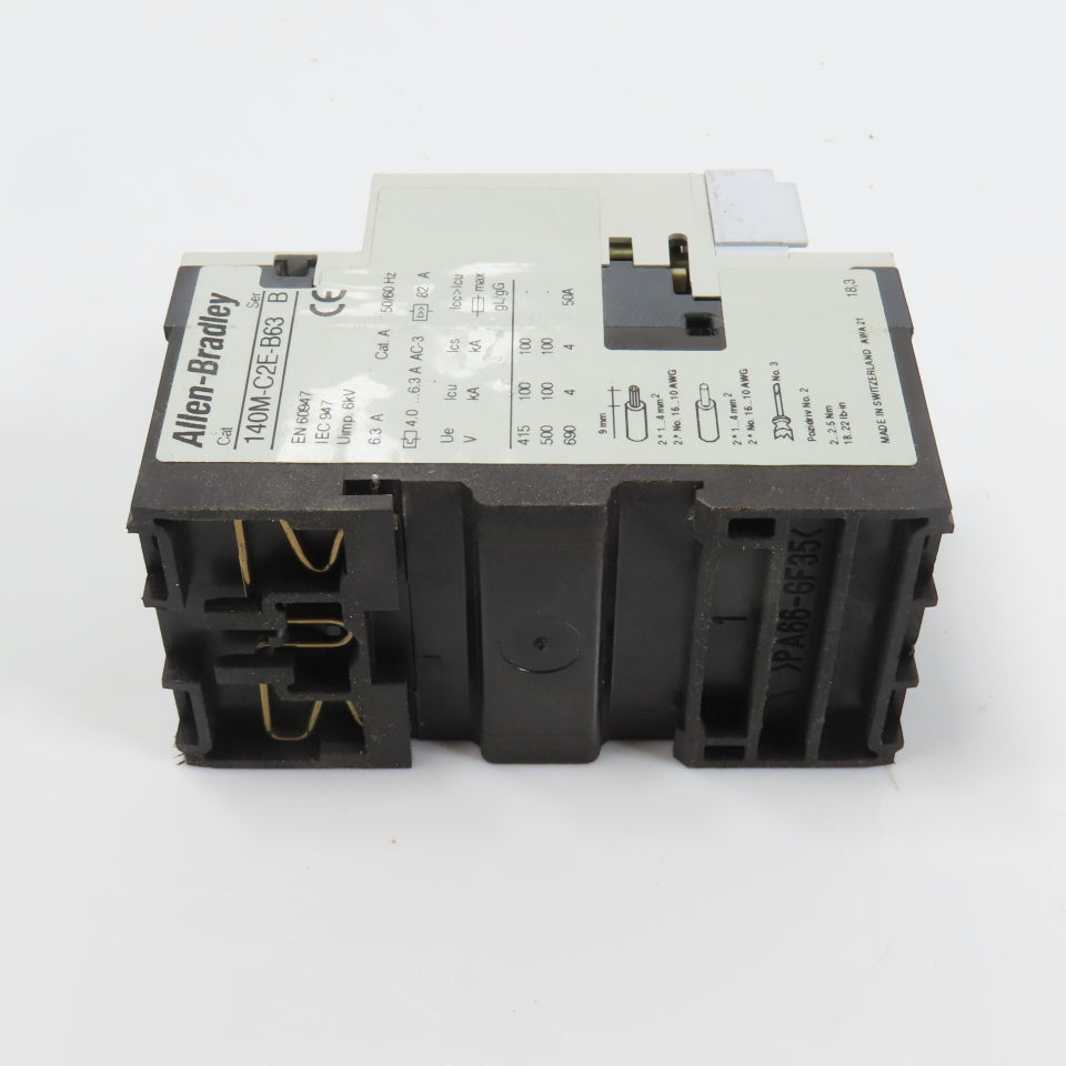 Allen Bradley 140M-C2E-B63 Ser B Motor Protection Circuit-Breaker 4.0-6.3A