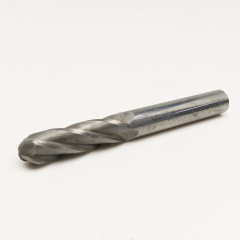 SGS 1/2" Solid Carbide Ball Nose Endmill Cutter 4 Flute Spiral 4-1/2" OAL