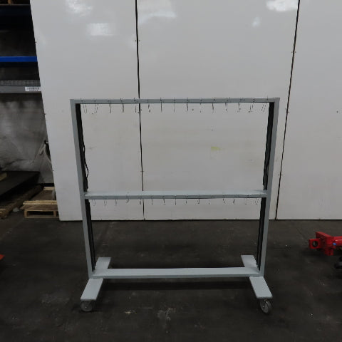 64" Wide x 64" H Portable Painting Drying Staining Blast Hang Rack Stand W/Hooks