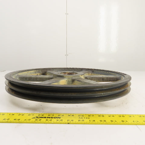 Browning 8H13 18-3/4" OD 2-Sheave Bandsaw Drive Pulley 8V Section Tannewitz G1R