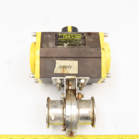Top Line TS-075 2" Sanitary Valve Pneumatic Actuator Need Solenoid Coil