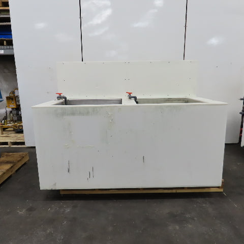 2 Station Plating & Etch Acid Wet Bench Wash Station (100USG Compartments)