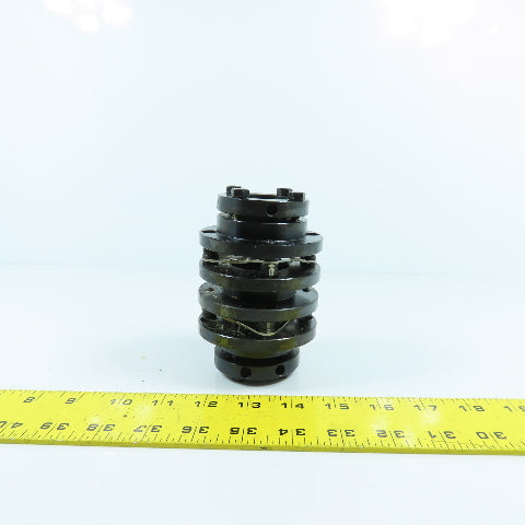 22mm x 35mm Flexible Disc Steel Shaft Coupling 115mm OAL
