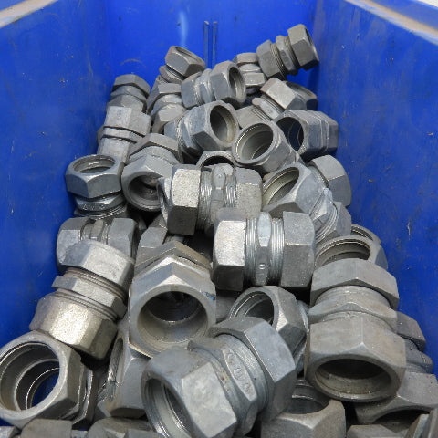 Regal 612 3/4" Rigid EMT Conduit Compression Union Die Cast Alloy Lot Of 130