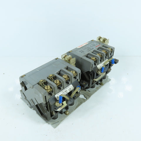 Furnas 43DP32AFE Size 1 Reversing Motor Starter Contactor 600V 27A 120V Coil