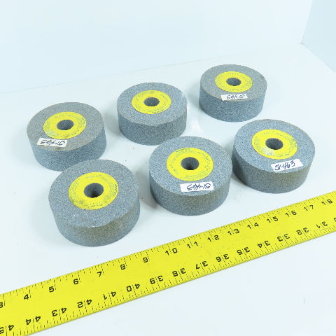 Norton 53A80-LVBE 4" x 1-1/2" x 7/8" Alundum Grinding Wheels 8120RPM Lot Of 6