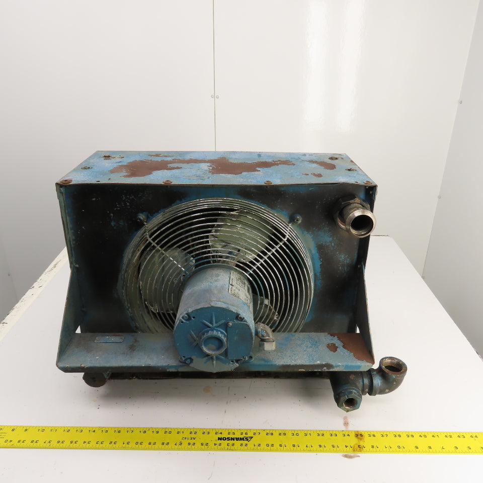 General Electric 1/4HP Air Cooled After Cooler Heat Exchanger 230/460V Tested