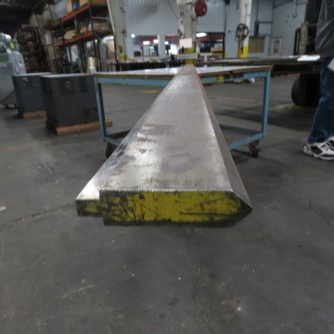 144-1/2" Long 90° V-Forming Press Brake Die Punch 5-1/4" W 1" Thick 1/2" Tang