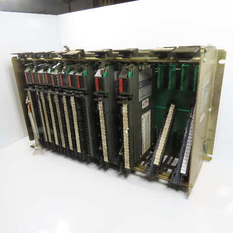 Allen Bradley 1771-A4B 16 Slot I/O Chassis PLC Rack W/ (6) 1771-IAD (4) 1771-OAD