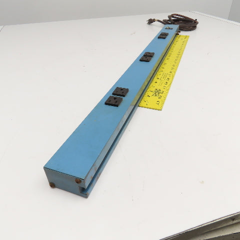 IAC 120V 15A Circuit Breaker Protected Electrical Channel Power Strip 6 Outlet