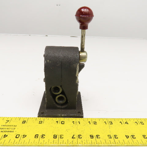 Mead Specialty Co. 3 Port 2 Position Manual Directional Air Valve 1/4" NPT