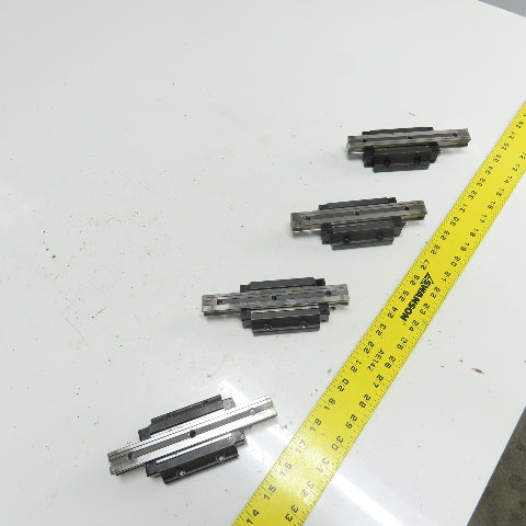 20mm Wide x 16.6mm Height Linear Guide Rail 165mm Long W/ Block Lot Of 4