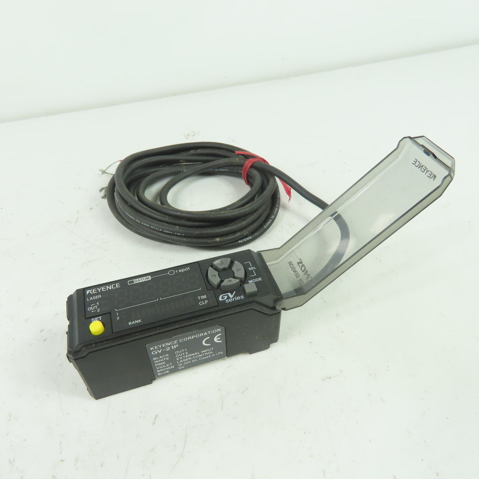 Keyence GV-21P CMOS Laser Sensor Amplifier 10-30VDC