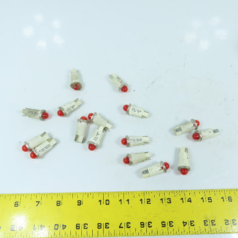 VCC 1091QM1 12V 2W Panel Mount Red Indicator Lights Lot Of 16