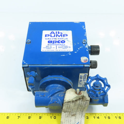 Air Pump Valve Corp 1015 C Apco Overspeed Control Valve Made In USA
